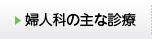 婦人科の主な診療
