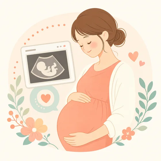 妊婦健診のイラスト